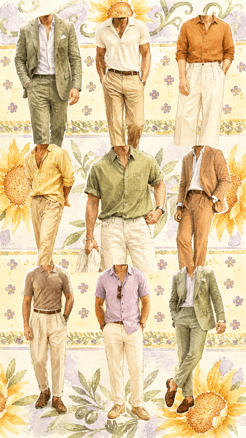 Inspiration tenue homme costume lin